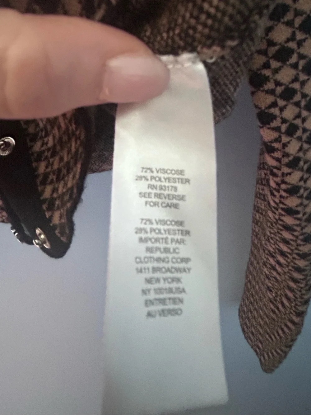Truth by Republic Cropped Patterned Cardigan with Contrast Trim - Picture 4 of 4